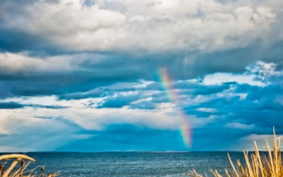 Rainbow over Goosberry Island